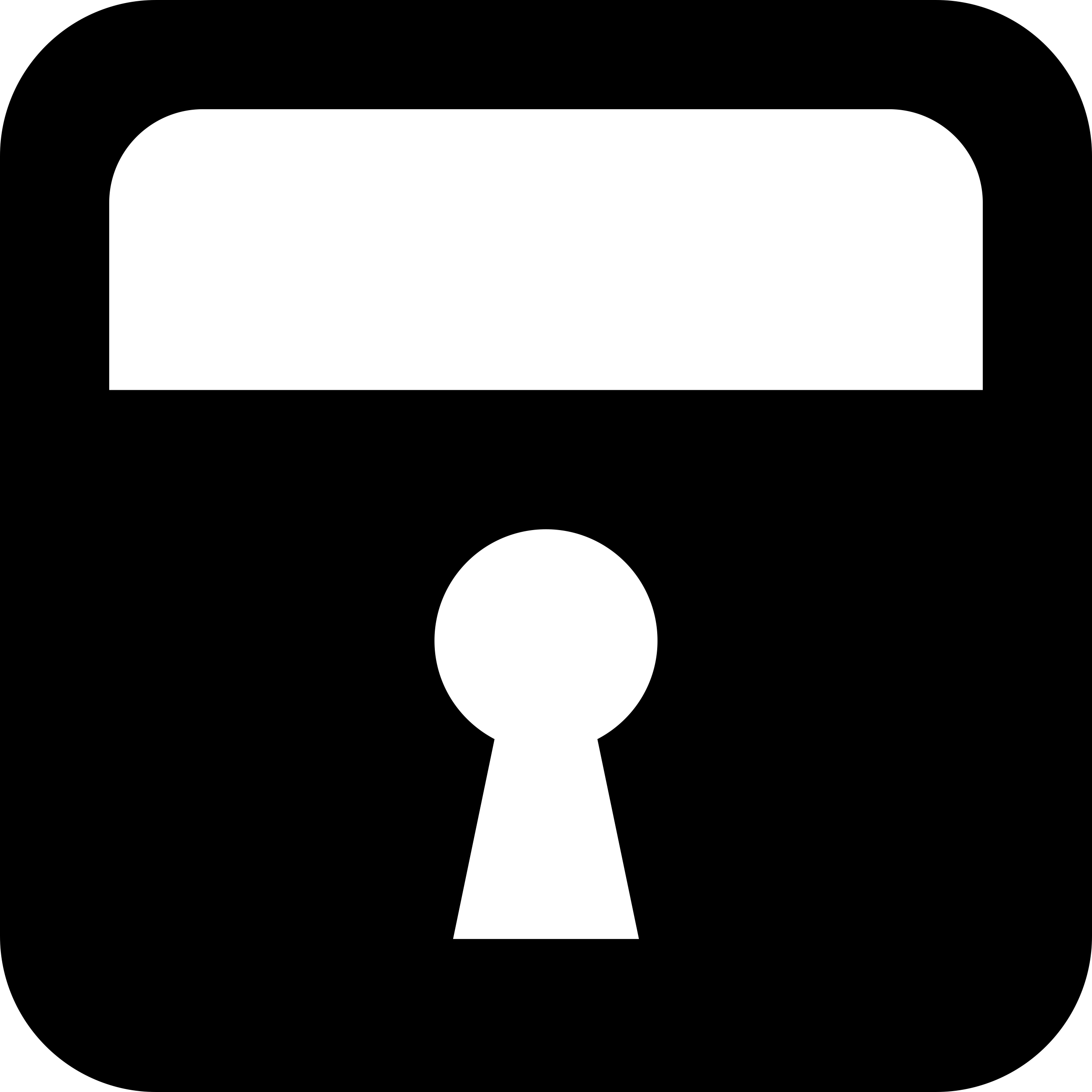 Lock Square Symbol With Keyhole Vinyl Svg File Free Vectors